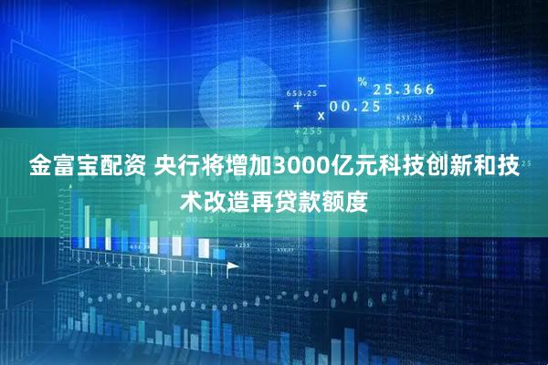 金富宝配资 央行将增加3000亿元科技创新和技术改造再贷款额度