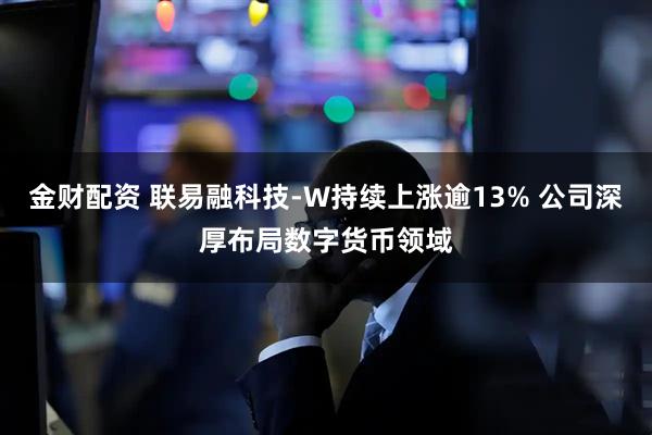 金财配资 联易融科技-W持续上涨逾13% 公司深厚布局数字货币领域