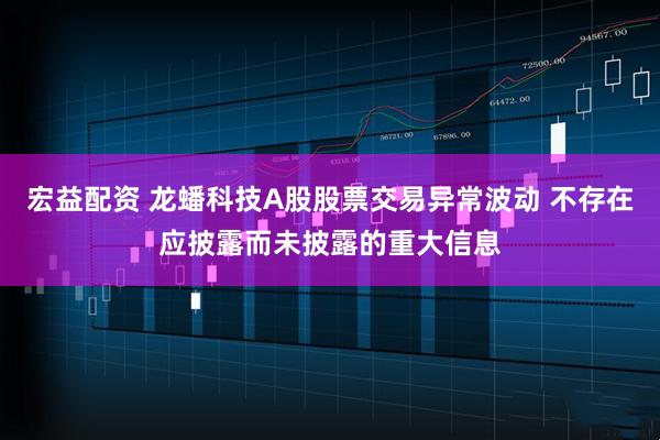 宏益配资 龙蟠科技A股股票交易异常波动 不存在应披露而未披露的重大信息