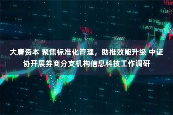 大唐资本 聚焦标准化管理，助推效能升级 中证协开展券商分支机构信息科技工作调研